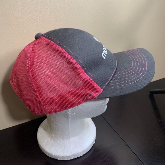 Moogsoft Embroidered Adjustable Snapback Trucker Hat Cap Gray/Pink - Picture 5 of 9